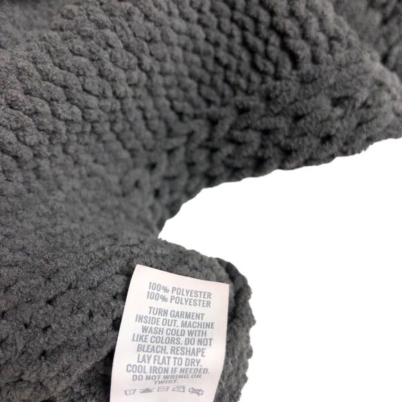 Aerie Sweater Womens Medium Gray Oversized Turtleneck Chunky Soft Comfort Casual - Picture 11 of 16